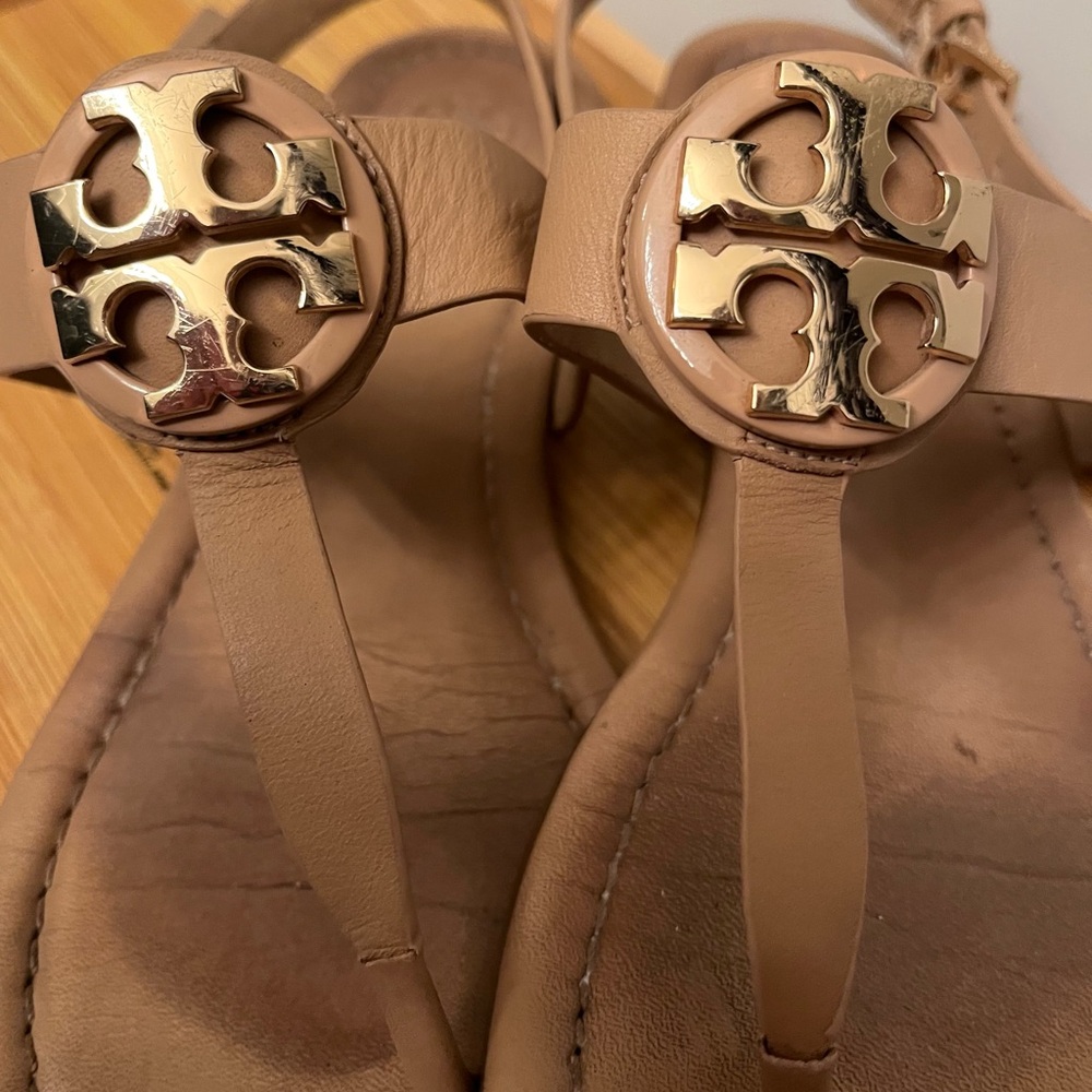 Tory Burch Designer Bryce Slingback Sandals Thong Flip Sz 8